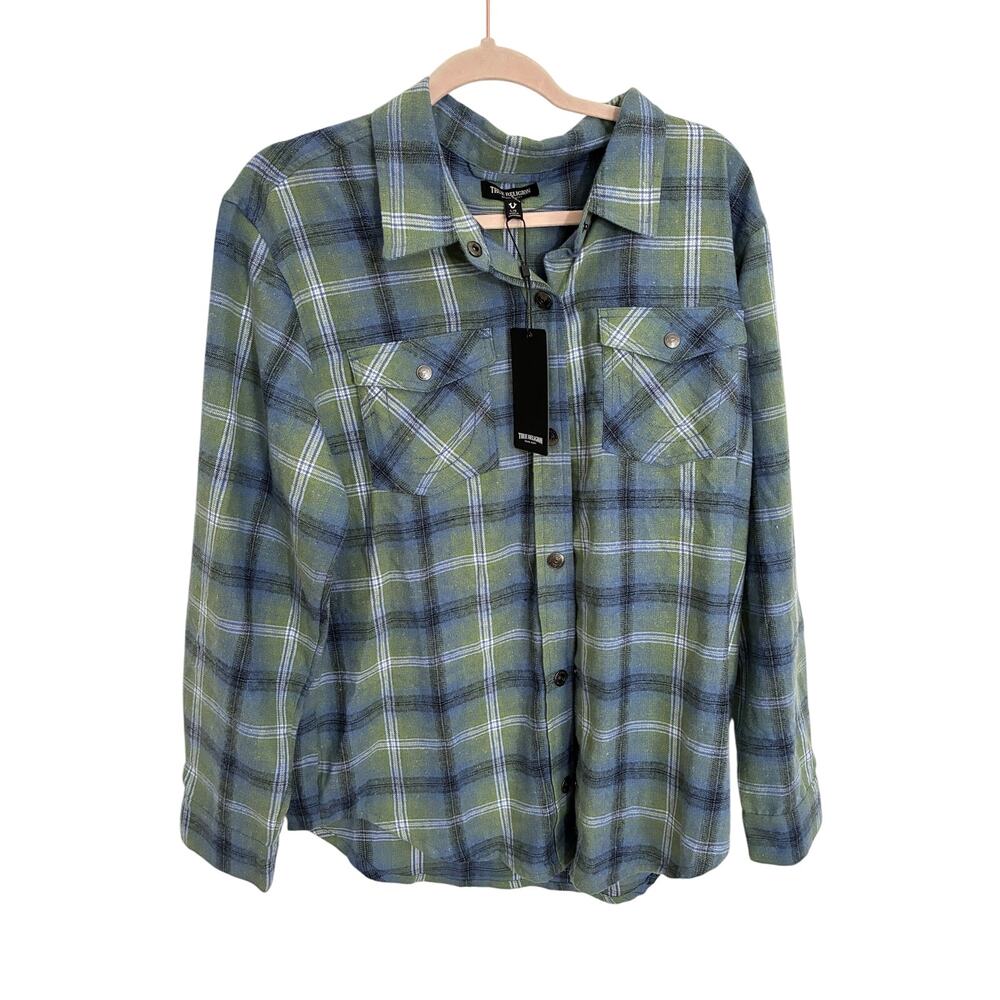 True Religion Women's Tops True Religion Brushed Flannel Long Sleeve Plaid L